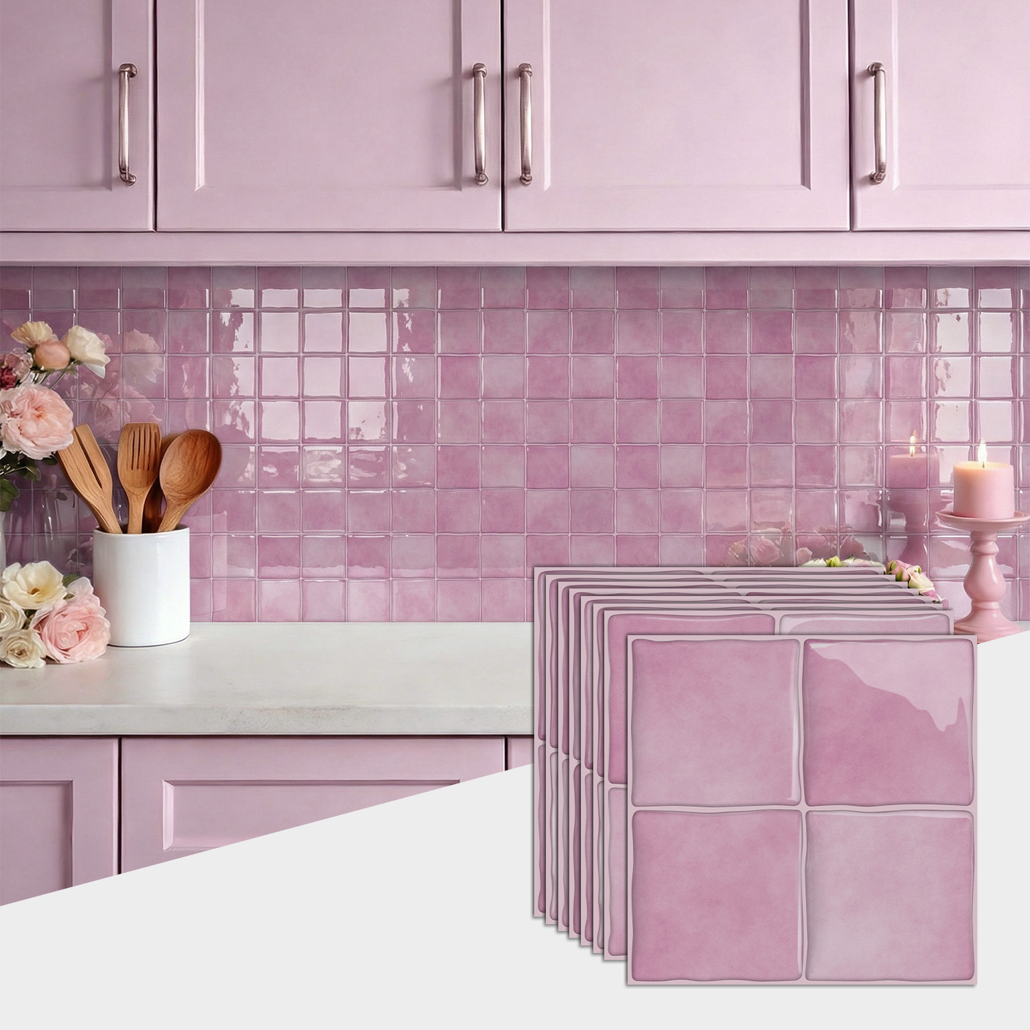 Commercial Kitchen Wall Panels - Autocollants muraux en carrelage 3D en