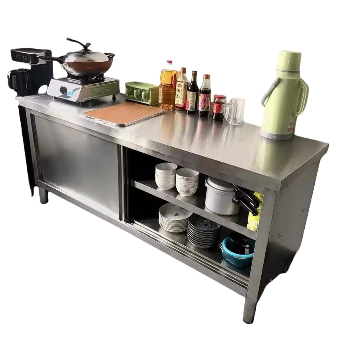 Commercial Kitchen Prep Table - Équipement de cuisine multifonctionnel commercial, table