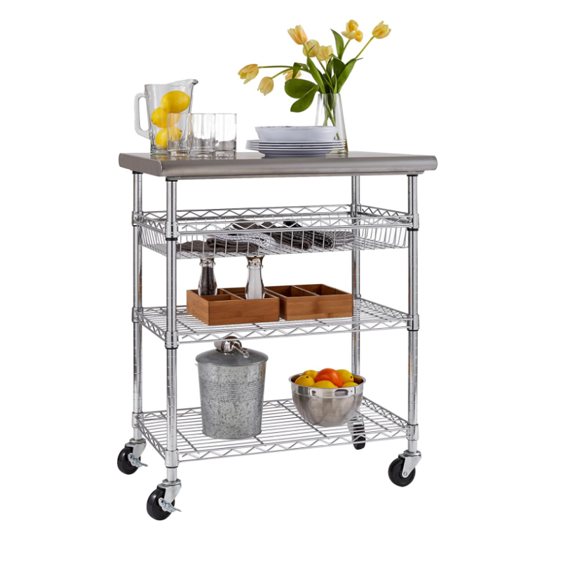 Commercial Kitchen Prep Table - Table de travail commerciale personnalisée, chariot