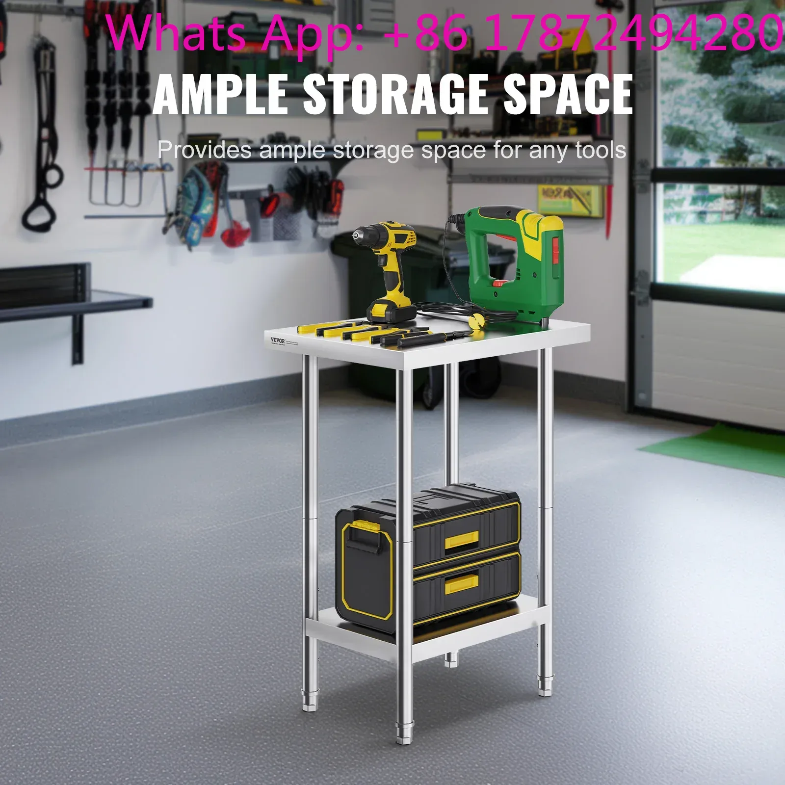 Commercial Kitchen Prep Table - Table de préparation en acier inoxydable