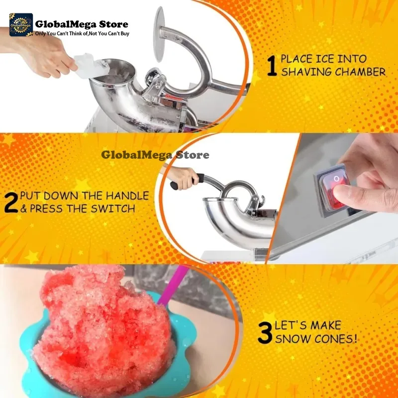 Commercial Kitchen Ice Machine - Nouvelle Machine à Glace Pilée Semi-Automatique