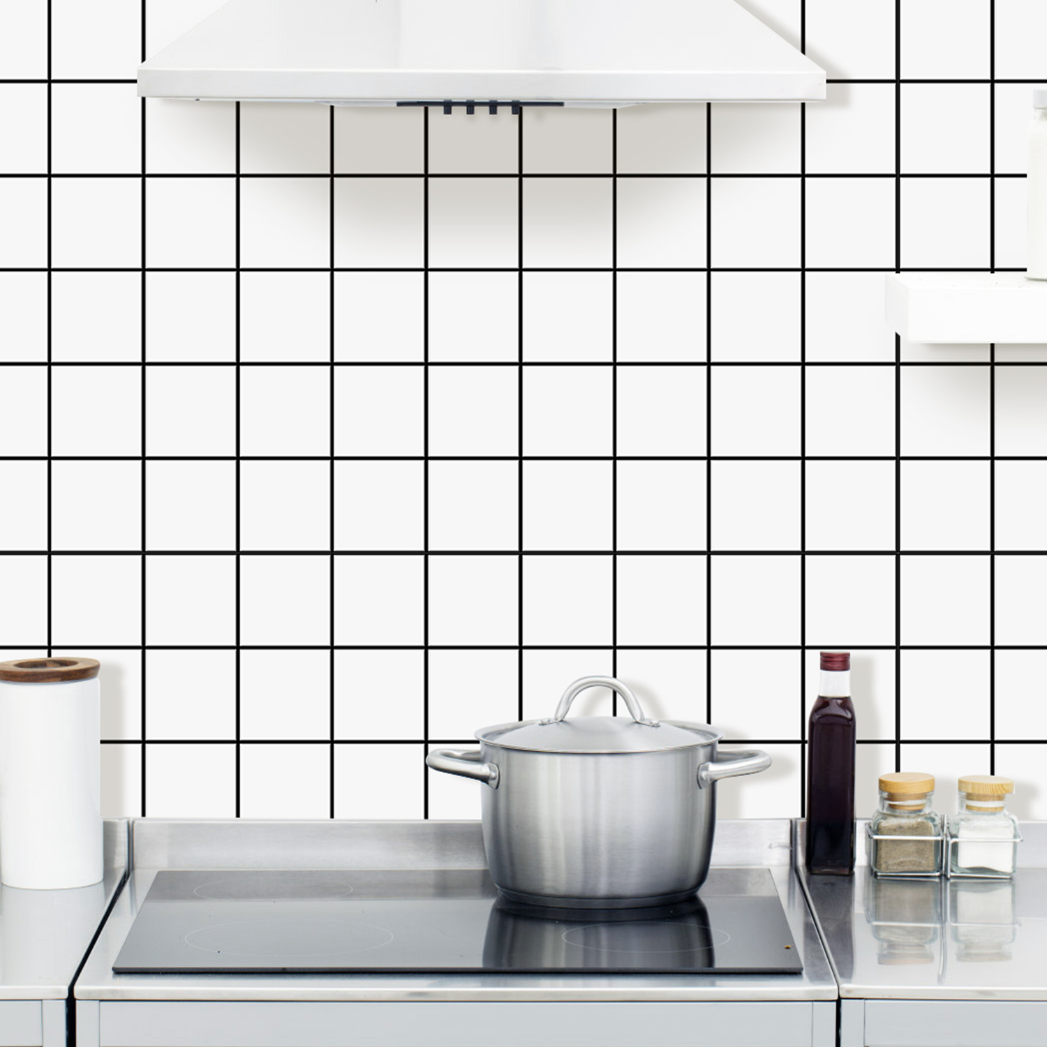 Autocollants muraux carrés de  - Commercial Kitchen Wall Panels avis et prix