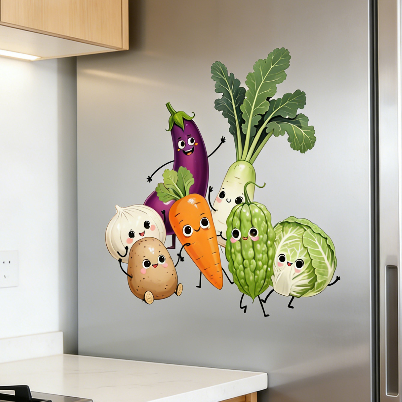 Autocollants muraux de légumes - Commercial Kitchen Wall Panels avis et prix
