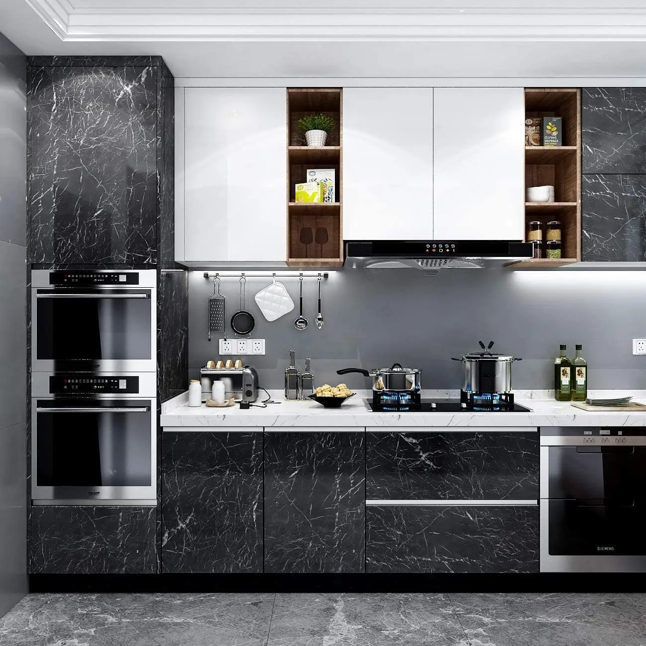 Rouleau de papier peint auto-a - Commercial Kitchen Wall Panels avis et prix