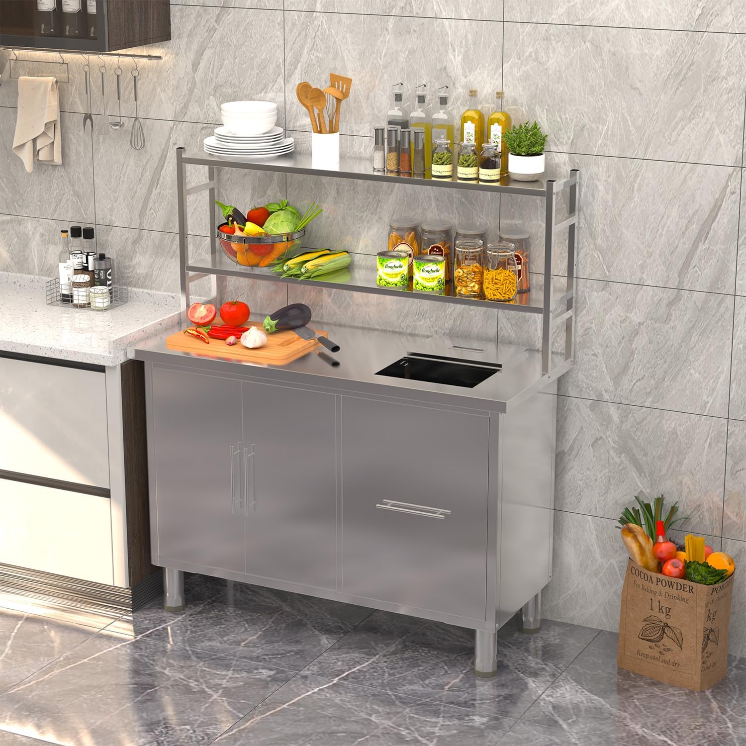 Table de préparation en acier  - Commercial Kitchen Prep Table avis et prix