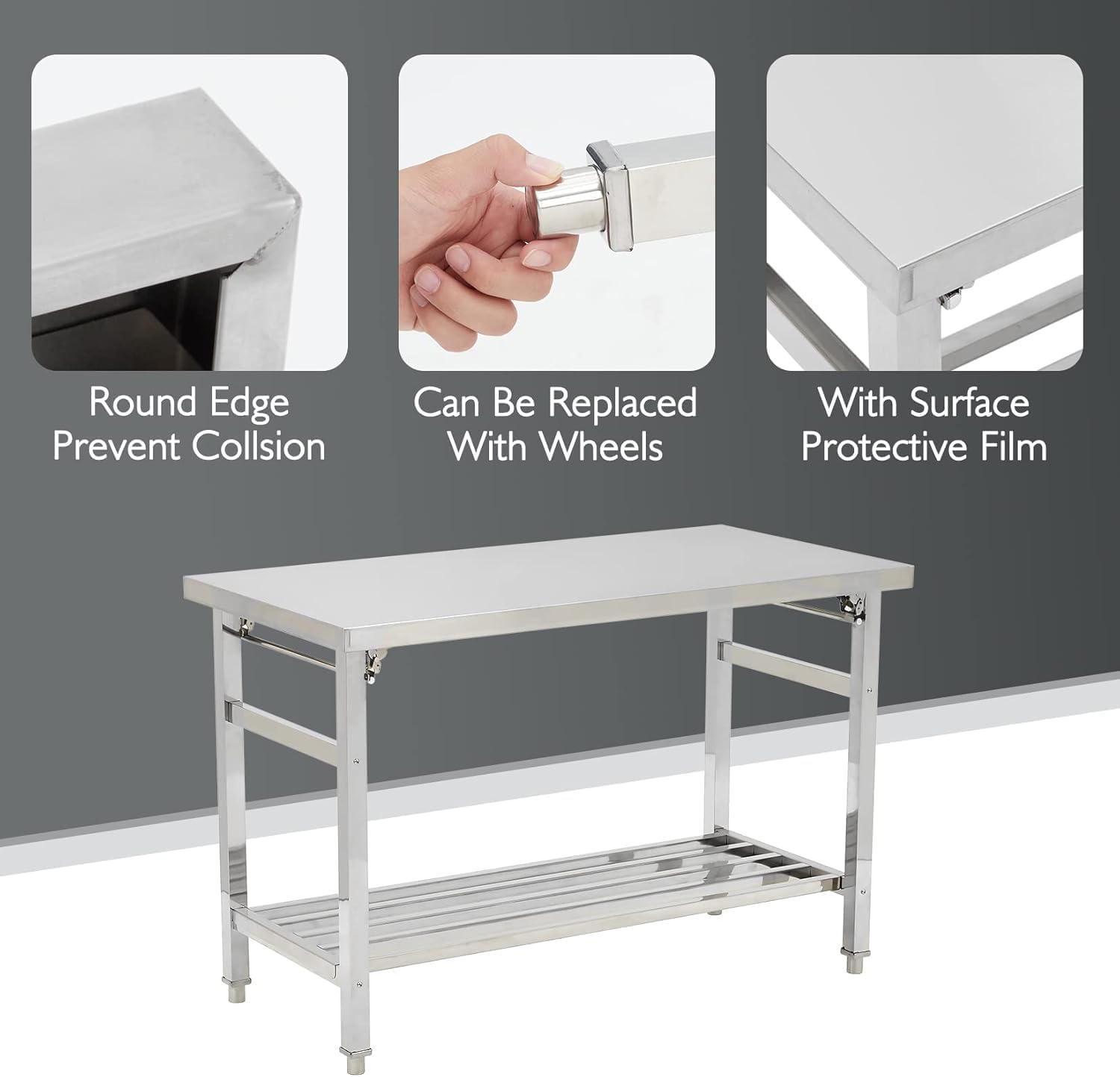 Table de préparation pliable e - Commercial Kitchen Prep Table avis et prix