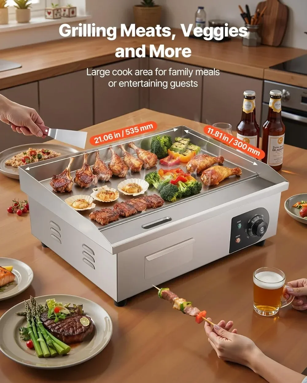 Plaque de cuisson électrique c - Electric Griddle Flat Top avis et prix