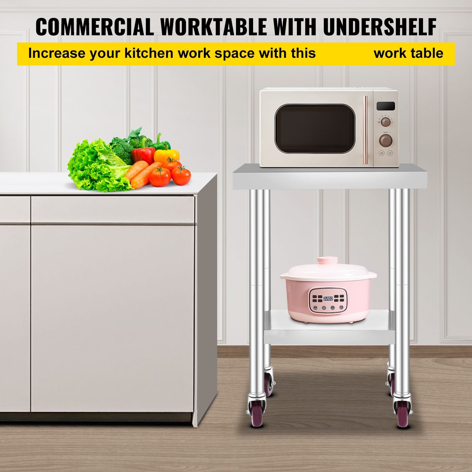 Table de travail en acier inox - Commercial Kitchen Prep Table avis et prix