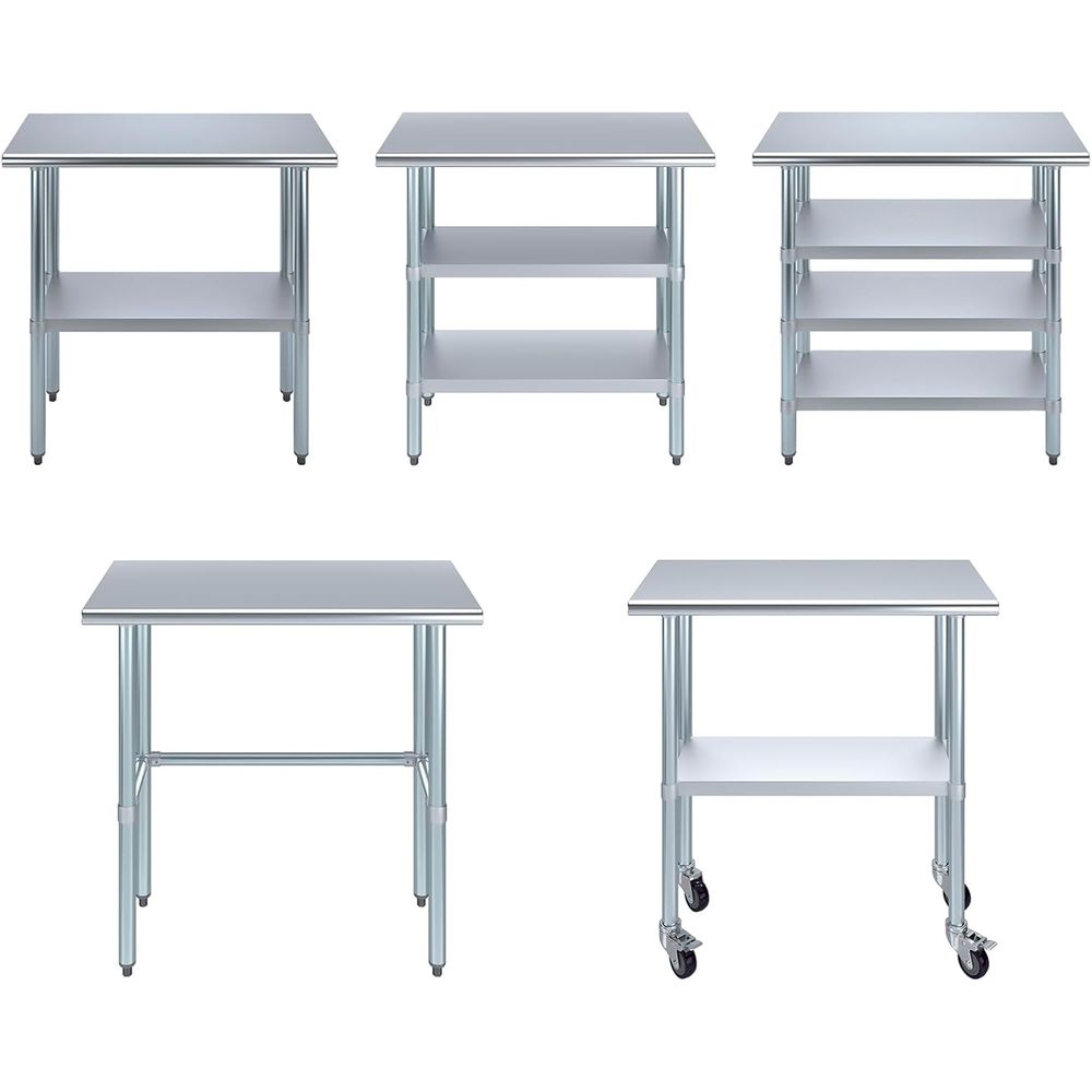 Table en acier inoxydable + ro - Commercial Kitchen Prep Table avis et prix