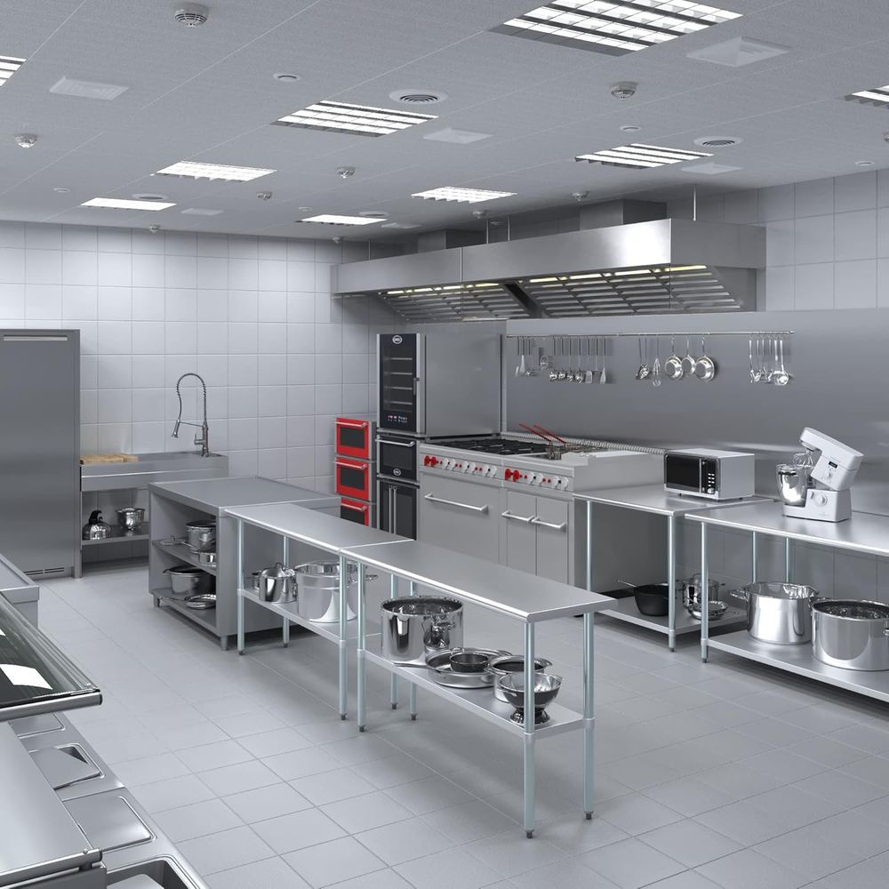 Table en acier inoxydable + ro - Commercial Kitchen Prep Table avis et prix