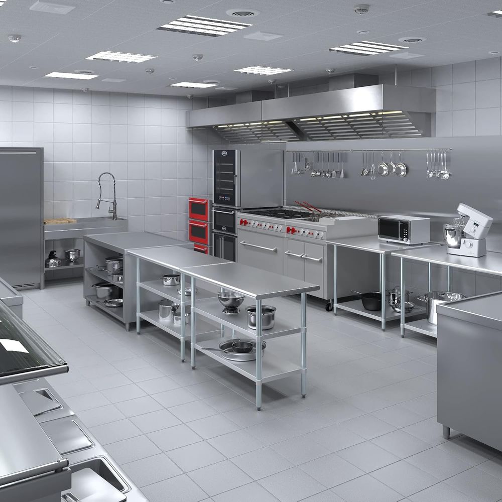 Table en acier inoxydable + ro - Commercial Kitchen Prep Table avis et prix