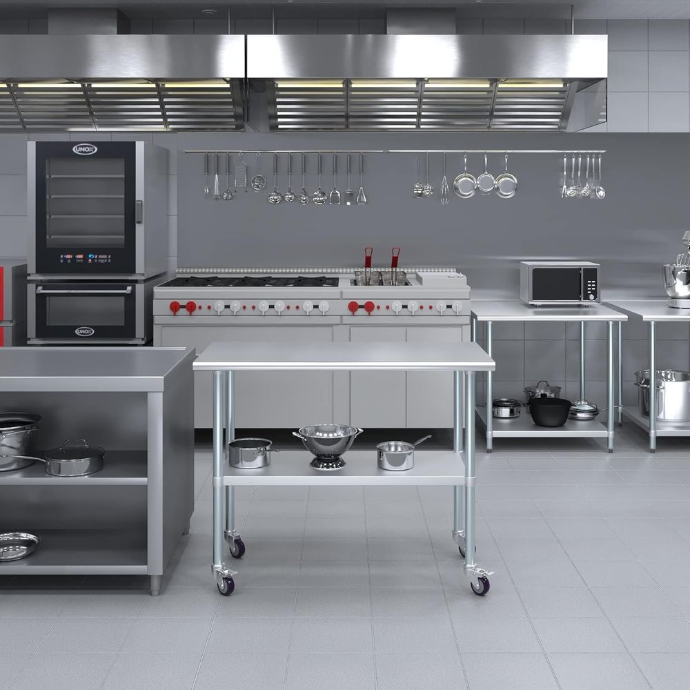 Table en acier inoxydable + ro - Commercial Kitchen Prep Table avis et prix