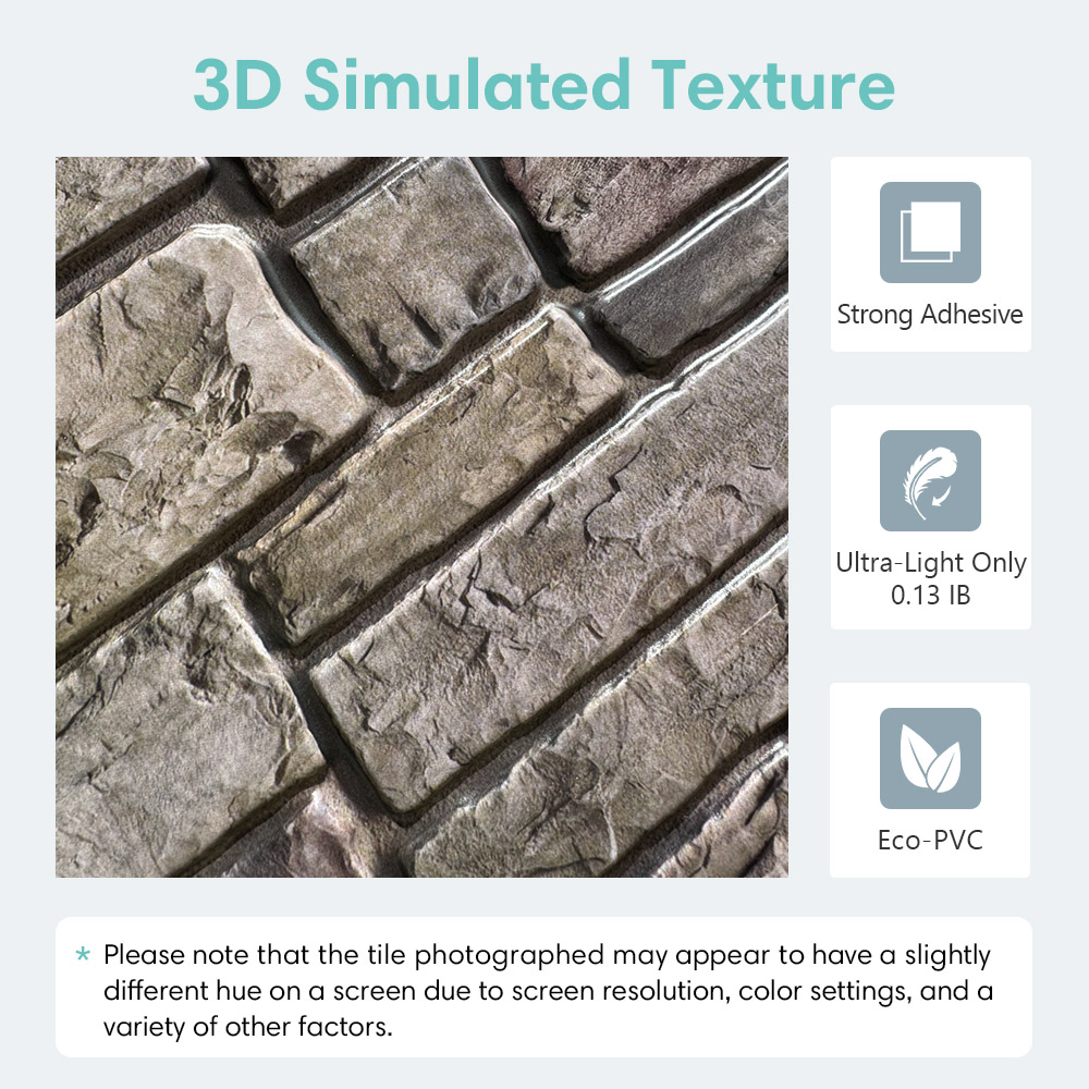 10 pièces 3D fausse pierre pel - Commercial Kitchen Wall Panels avis et prix