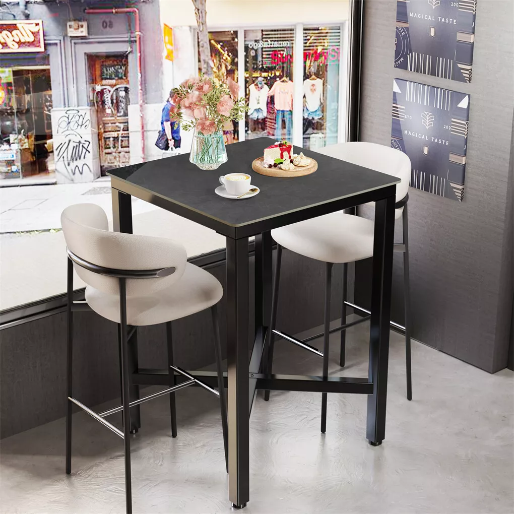 Table de bar carrée LUVODI de  - Commercial Kitchen In Home avis et prix